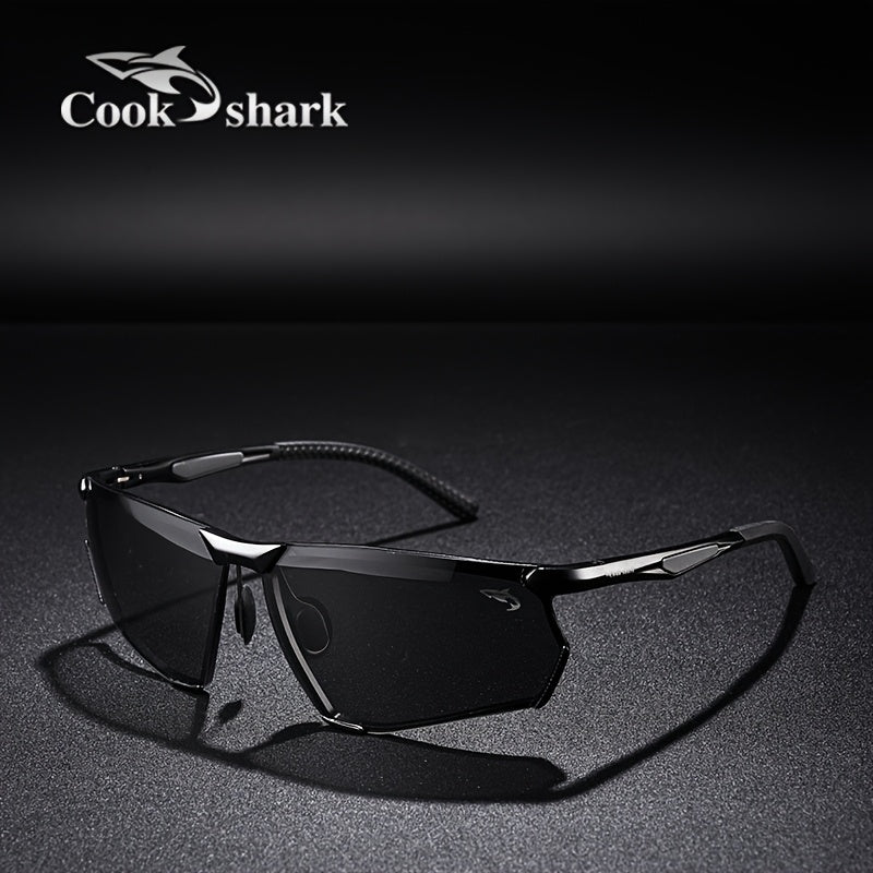 Cookshark Men's Polarized Semi-Rimless Sunglasses for Driving