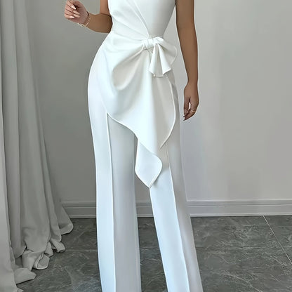 OM307B Elegant Women's Vest and Pants Set - Stylish Casual Elegance