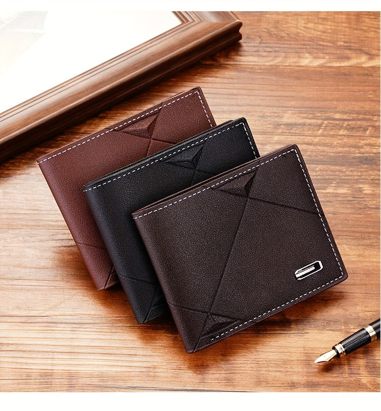 Men's Short Wallet, Multi-card Card Holder, Bifold Wallet Money Clip Coin Purse, Gift For Men