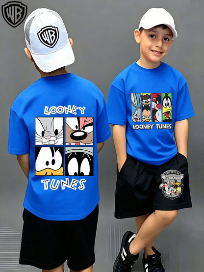 Մանկական բամբակյա Looney Tunes T-Shirt-ի և շորտերի ունիսեքս հավաքածու