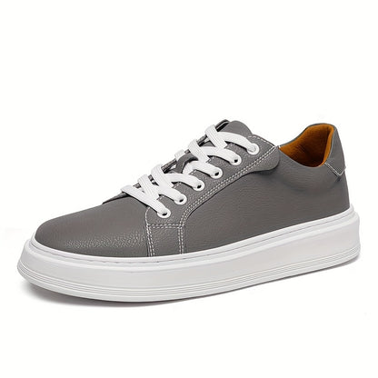 Men's Casual Outdoor Sneakers with Split Cow Leather Upper