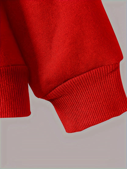 Two-piece set for children with velvet, new 2023 Men's hooded sweatshirt for medium and large children, thick and warm, fashionable and handsome, loose Men's winter clothing, black handsome sports and casual suit, thick coat,