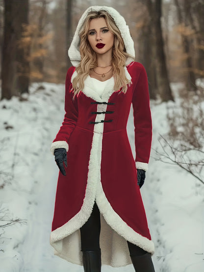 Կորեական կոմպոզիտային հաստ ձմեռային վերարկու - էլեգանտ կորեական բաճկոն, միջին երկարության տաք վերնազգեստ՝ երկար թևքերով և գլխարկով, միագույն բլեյզեր՝ աշնանային և ձմեռային, լվացքի մեքենայով լվացվող սառը եղանակի հագուստ