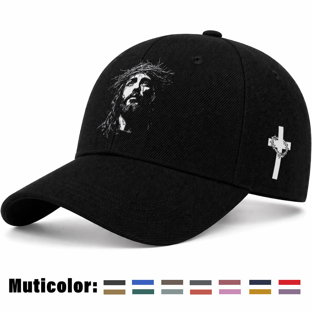 Unisex Christian Baseball Cap with Adjustable Cross Design
