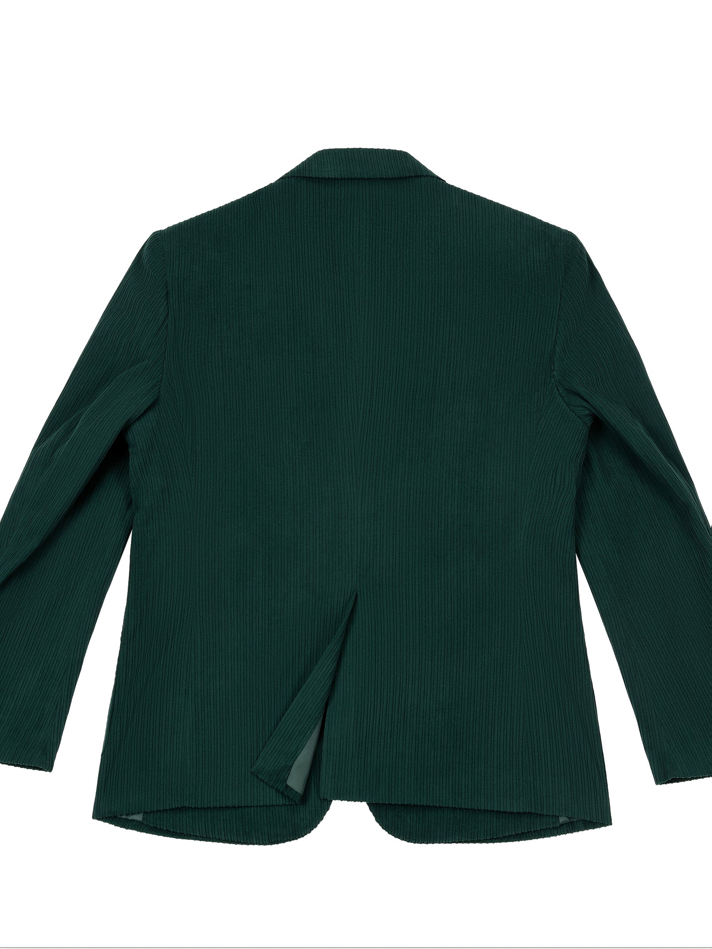 Men'S Navy Corduroy Blazer & Pants - Classic Notch Lapel, Casual Two-Piece Suit with Long Sleeves, Polyester Fabric, All-Season Wear, Casual Attire|Casual Style|Polyester Suit