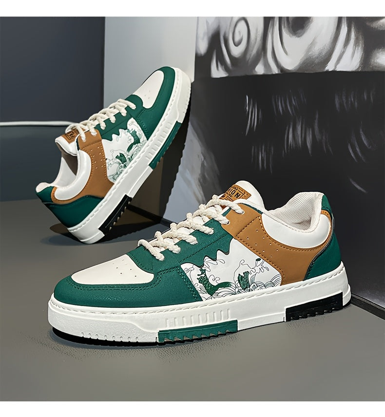 1pair Unisex All-Season Casual Hiking Sneakers, Low Top Faux Upper, Fabric Lining, PVC Sole, Comfortable Walking Shoes for Men and Women
