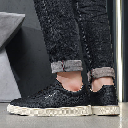 Men's Old Money Style Casual Sneakers with Rubber Sole