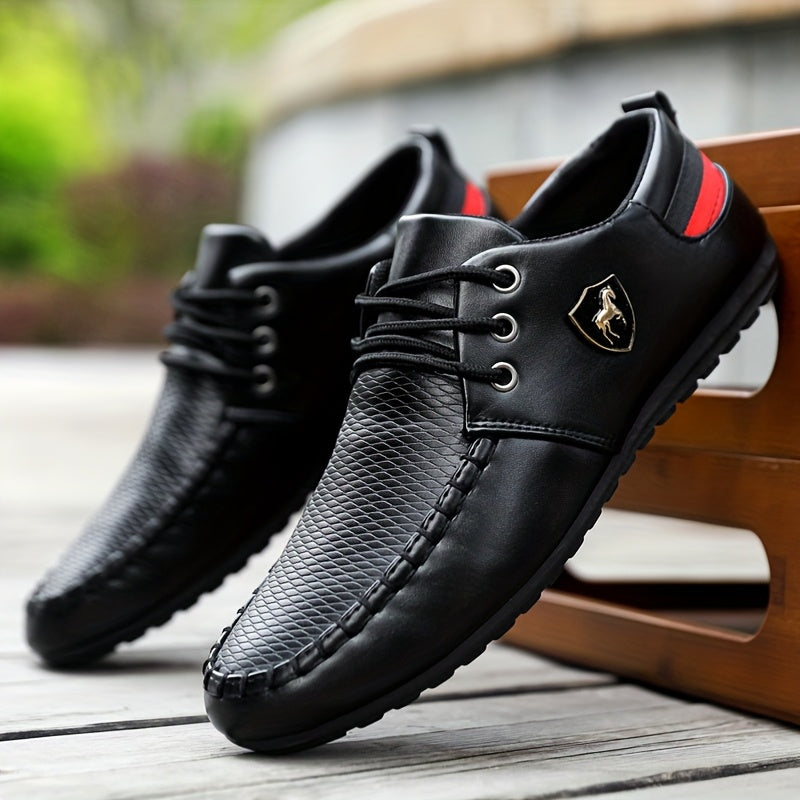 KOONEXY Men'S White Casual Sneakers with Black And Red Accents - Low-Top Lace-Up Design, Breathable Fabric Lining And Durable PVC Sole, Suitable for All Seasons for a Comfortable Experience - Versatile Street Style Shoes for - ayq
