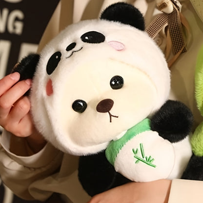 1pc Cute Teddy Bear Plush Doll Suitable for - Soft Panda & Teddy Bear Stuffed, Huggable Cloth Doll for Bedtime Companion, Birthday Gift for &