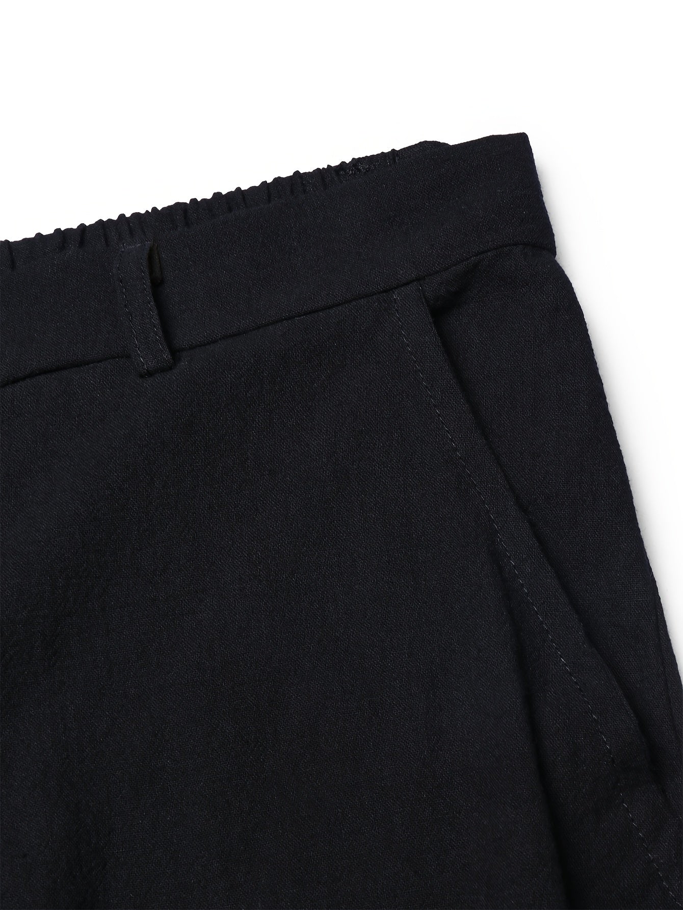 Men's Casual Linen Trousers for Spring and Fall, Straight Fit