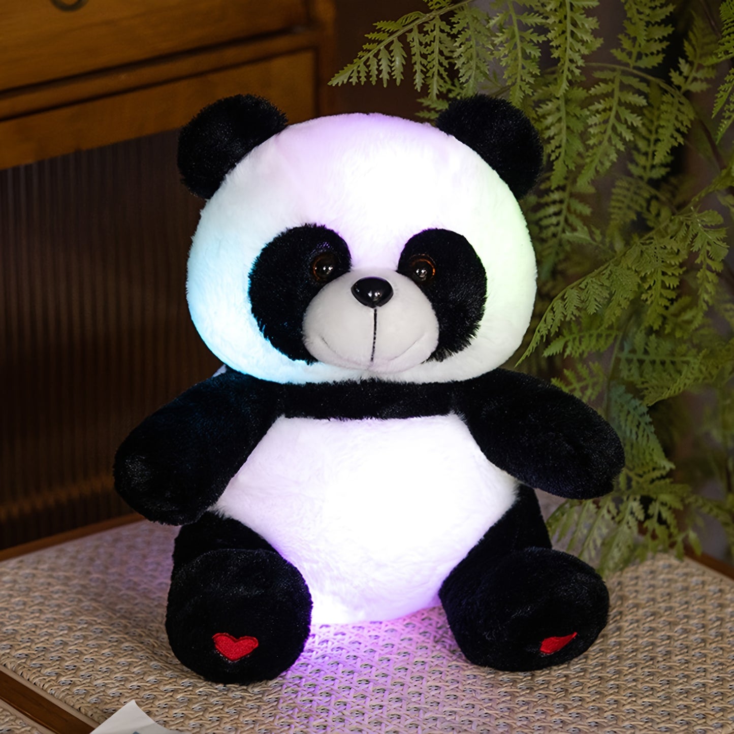 Illuminated Panda Plush Toy Night Light for Nursery, Perfect Gift for Toddler Girls' Birthdays