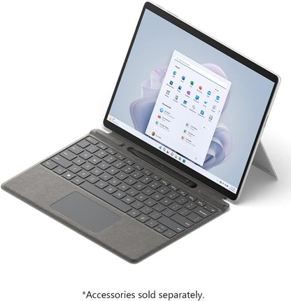Microsoft Surface Pro 9 13" Touch Tablet, Intel I7, 16GB/256GB, Platinum Bundle Surface Pro Signature Mechanical Keyboard, Black and 1 YR CPS Enhanced Protection Pack