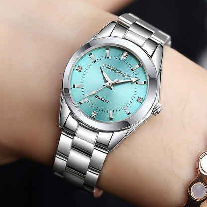 CHRONOS Women'S Fashionable Casual Quartz Watch Features a Stainless Steel Strap, Perfect for Business Elegance And Sophistication. This Exquisite And Compact Outdoor Sports Watch Is Ideal for Daily Wear And Outings, Making I