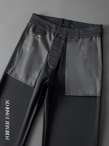 EAGLE Men'S Classic Micro Elastic Casual Pants for Events And Business