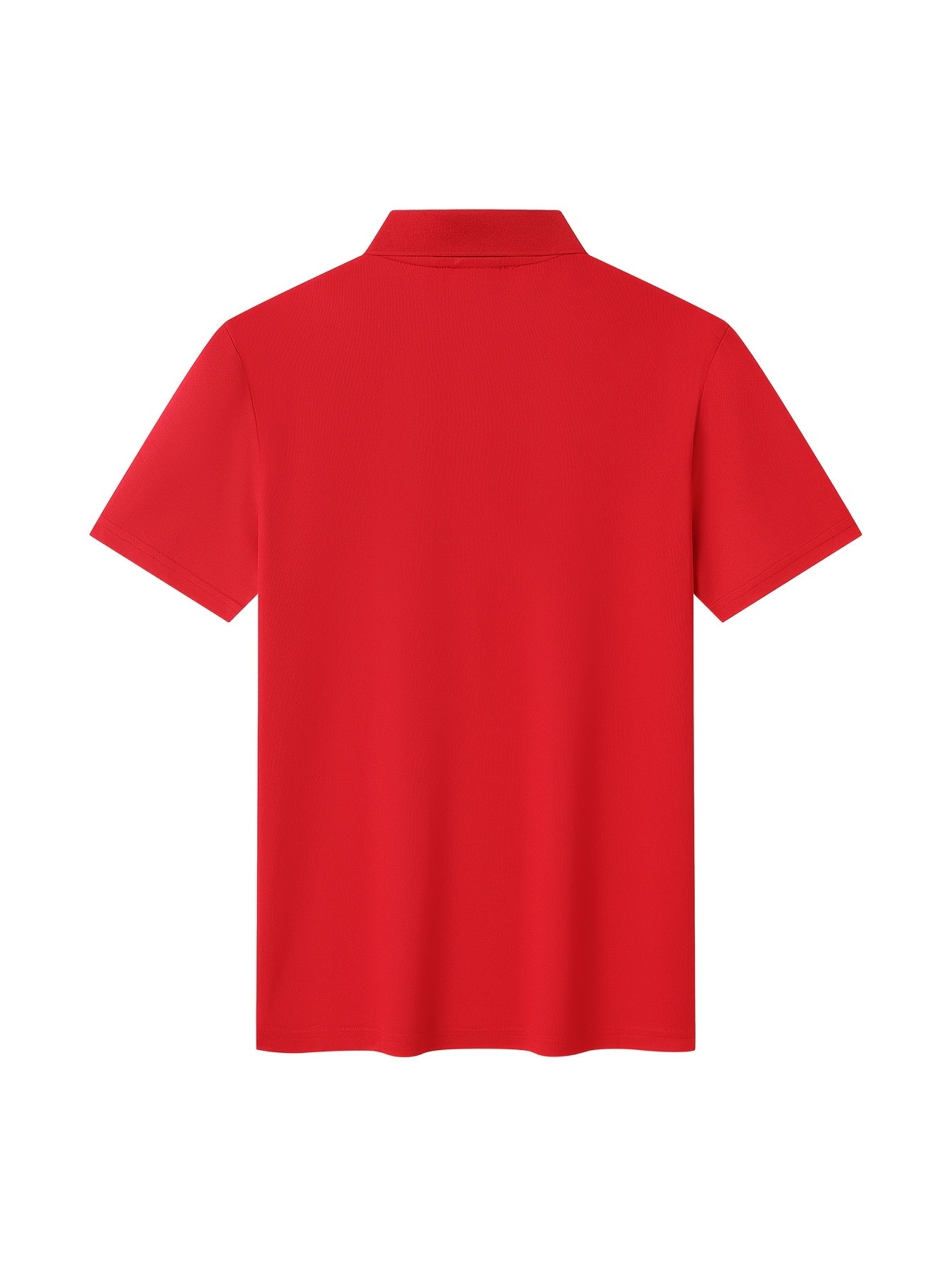 Men's Classic Solid Color Polo Shirt - Summer Casual Slim Fit
