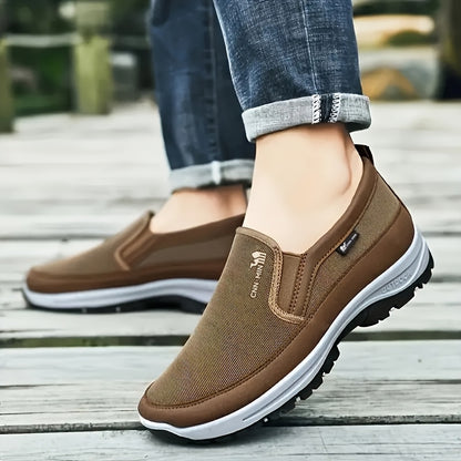 Men'S Lightweight Slip-On Sneakers - Cozy, Non-Skid Casual Running Footwear for Every Season
