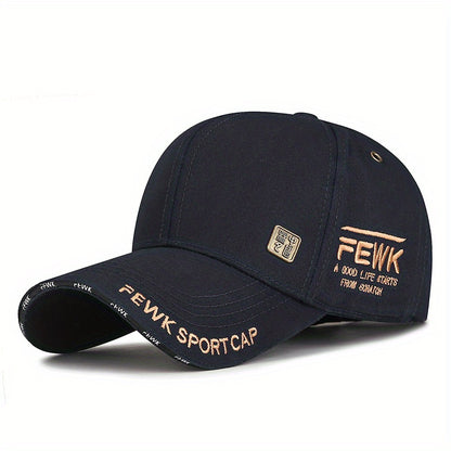 Unisex Breathable Cotton Baseball Cap with Metal Vent Eyelets