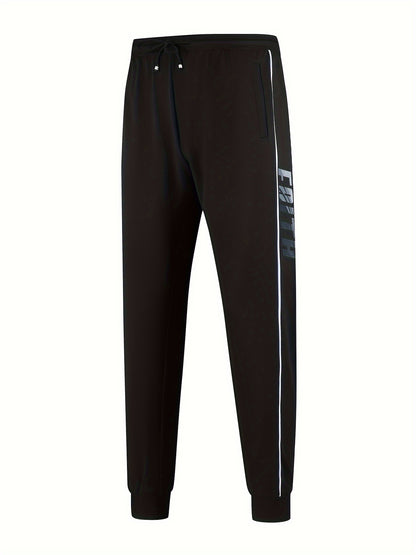 Classic Men's Athletic 2Pcs Tracksuit Set Casual Full-Zip Sweatsuits Long Sleeve Jacket And Jogging Pants Set For Gym Workout Running