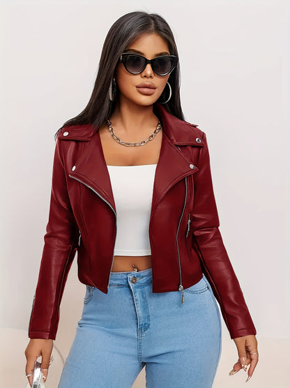 Polyester Sports Square Neck Short Length Long Sleeve Zipper Placket H Fit Conventional Jacket for Spring/Fall