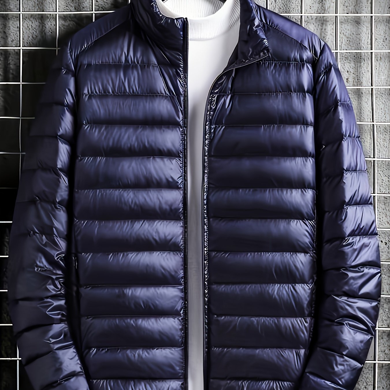 Spring, Autumn, And Winter Styles with a Stand Collar And Zipper Closure, Versatile Casual Lightweight Jacket for Men - ayq