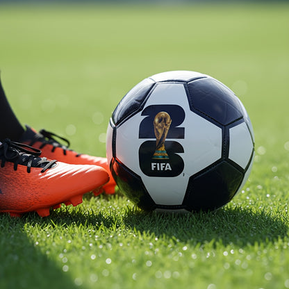 Official Size Adult Soccer Ball with Unique 2026 Mascot Designs