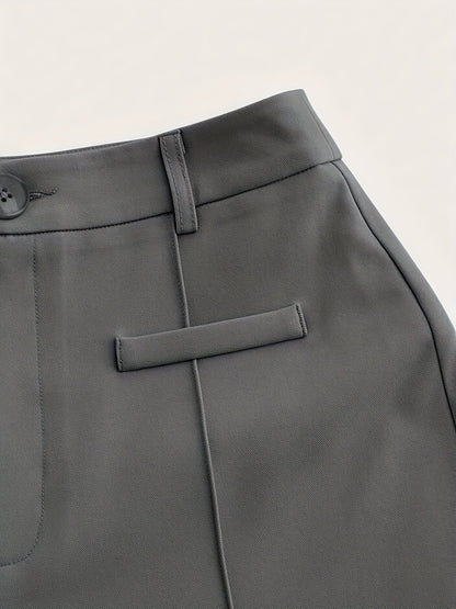 European And American Women'S High-Waisted Straight Wide-Leg Casual Long Pants for Spring, Autumn, And Winter.