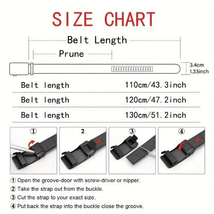 Business Men's Belt Black Automatic Buckle Fashion Belt Casual Men's Suit Belt Accessories