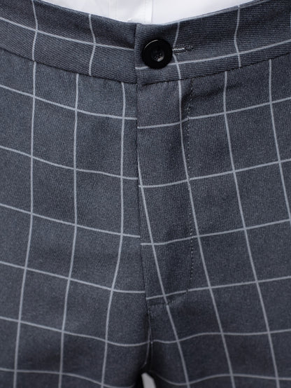 Men's Suit Pants With Plaid Design, Regular Fit And Cuffed Casual Bottoms For Business And Formal Occasions, Suitable For All Seasons