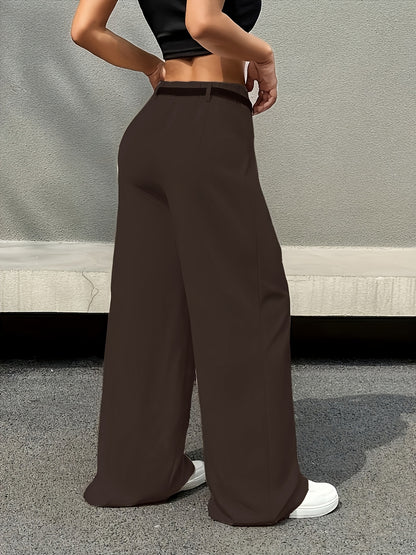 Women's High-Waisted Wide-Leg Pants, Elegant & Comfortable