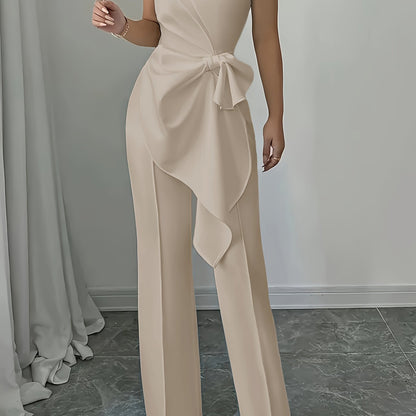 OM307B Elegant Women's Vest and Pants Set - Stylish Casual Elegance