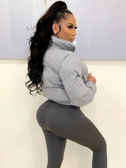 Աշնանային/ձմեռային եվրոպական և ամերիկյան կանացի կարճ բաճկոն