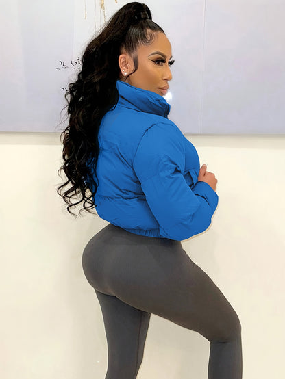 Աշնանային/ձմեռային եվրոպական և ամերիկյան կանացի կարճ բաճկոն