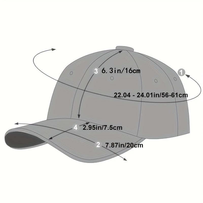 Men's PU Leather Baseball Cap Casual Adjustable Hat