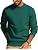 Men's Waffle Knit Crewneck Sweater Textured Pullover