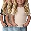 3-Pack Baby Girls Ribbed Cotton Blend T-Shirts