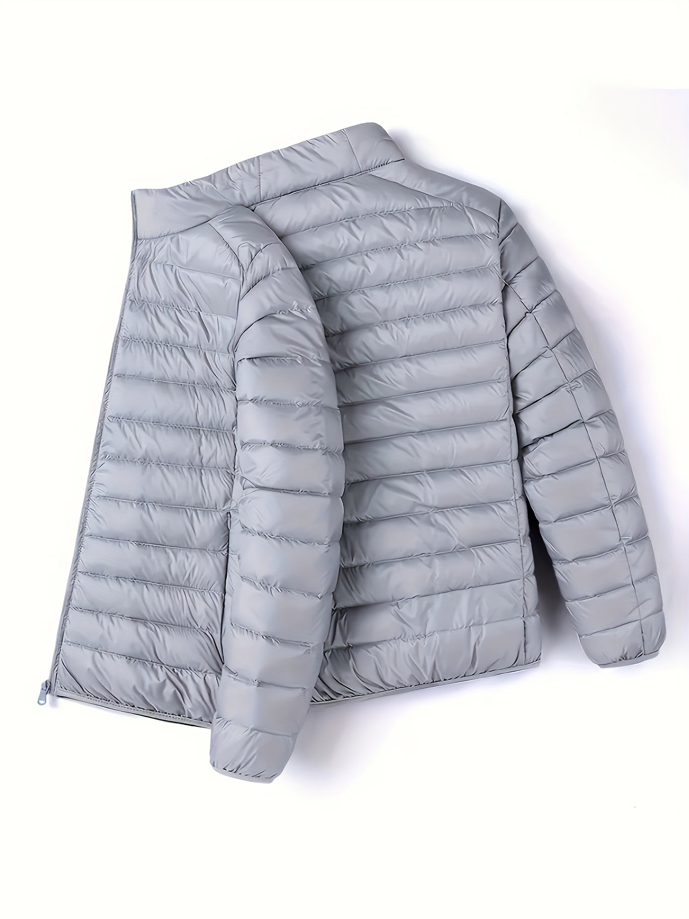 Spring, Autumn, And Winter Styles with a Stand Collar And Zipper Closure, Versatile Casual Lightweight Jacket for Men - ayq