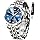 OLEVS Men's Two-Tone Luxury Analog Quartz Watch Blue