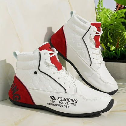 Men's Casual Mid-Top Sneakers Boots Vintage Style All-Season