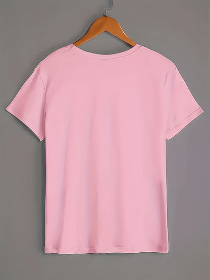 Women’s Casual Geometric Print Cotton T-Shirt for All Seasons