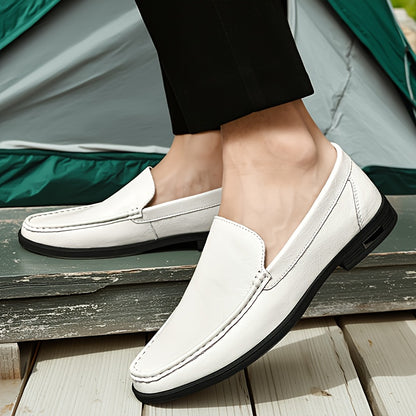 Men's Casual Slip-On Loafers Leather Outdoor Shoes