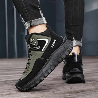 Men's Outdoor Hiking Boots - Breathable PU Upper, Thick Sole, Excellent Traction, Ideal for Mountain Climbing and Trekking | Military Boots | Camping Gear