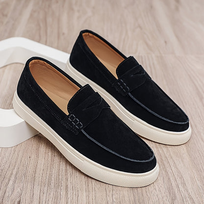 Men's PU Loafers Soft-Soled Moccasin Casual Shoes