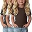 3-Pack Baby Girls Ribbed Cotton Blend T-Shirts