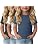 3-Pack Baby Girls Ribbed Cotton Blend T-Shirts
