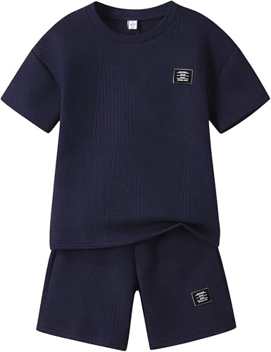 Boys Summer Short Sleeve Top & Shorts Set Ages 6-12