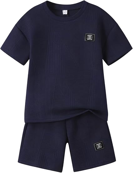 Boys Summer Short Sleeve Top & Shorts Set Ages 6-12