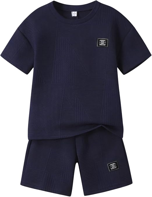 Boys Summer Short Sleeve Top & Shorts Set Ages 6-12