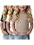 3-Pack Baby Girls Ribbed Cotton Blend T-Shirts