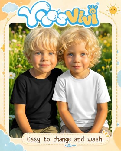 7-Pack Toddler Boys' Cotton Crewneck Tees
