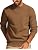 Men's Waffle Knit Crewneck Sweater Textured Pullover